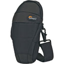 Lowepro S&F Quick Flex Pouch 55 AW black protective case for camera flash and accessories with adjustable shoulder strap