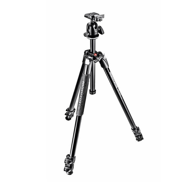 Manfrotto 290 Xtra Aluminium 3-Section Tripod Kit with 496RC2