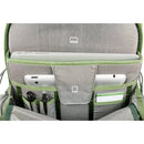 BackLight 18L camera backpack interior with organized compartments for laptop, tablet, pens, and accessories