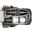 BackLight® 18L camera backpack with organized compartments for DSLR and mirrorless cameras, lenses, and laptop.