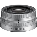 Compact Nikkor Z DX 16-50mm f3.5-6.3 VR zoom lens with vibration reduction and retractable design
