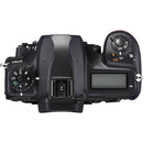 Top view of Nikon D780 DSLR camera with AF-S NIKKOR 24-120mm f4G ED VR lens controls and mode dial