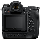 Nikon Z 9 mirrorless camera body rear view with LCD screen and control buttons