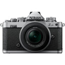 Front view of Nikon Zfc mirrorless camera with 16-50mm lens showing vintage design and controls