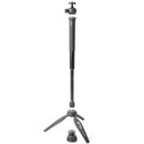 Optex Quickshot 360 3-in-1 tabletop tripod with adjustable mini tripod, monopod, and 360° camera stand