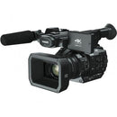 Panasonic AG-UX90 4K professional camcorder with 15x optical zoom and wide-angle lens