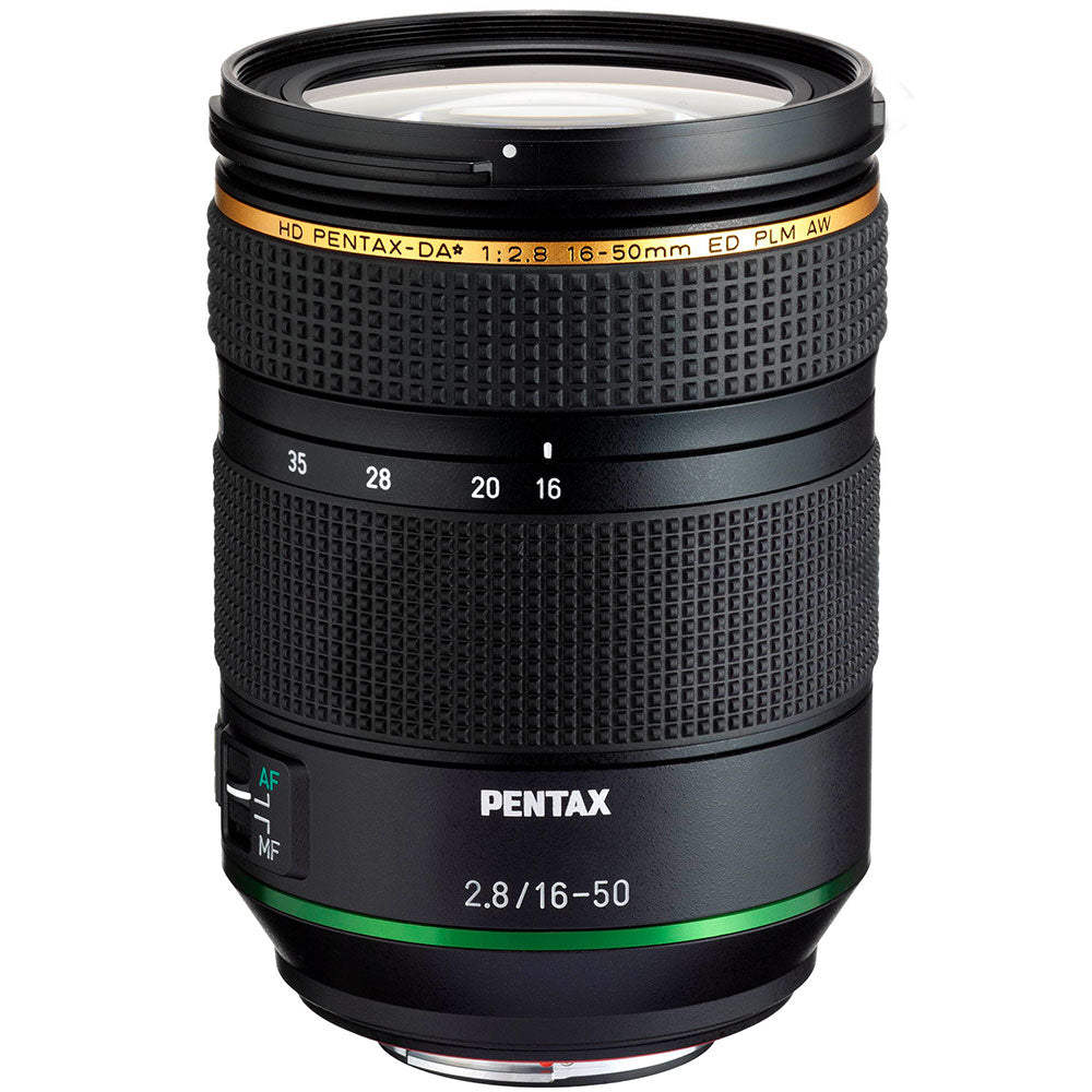 Pentax HD DA* 16-50mm F2.8ED professional zoom lens with weather-resistant construction and fast autofocus