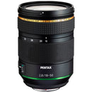 Pentax HD DA* 16-50mm F2.8ED professional zoom lens with weather-resistant construction and fast autofocus