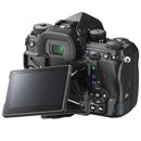 K-1 Mark II body rear-three-quarter view with LCD panel extended