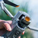 Polar Pro VND Directors Set mounted on DJI Air 2S drone camera lens for cinematic photography