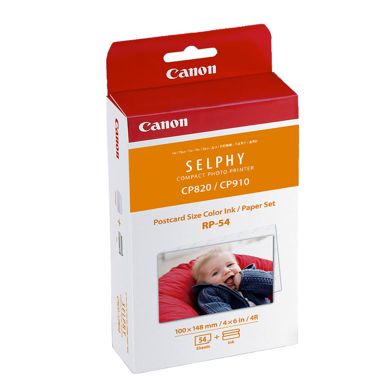 Canon RP-54 High-Capacity Colour Ink/Paper Set