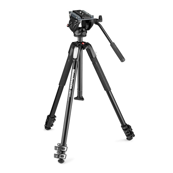 Manfrotto 190X3 Tripod with MVH500AH Fluid Video Head