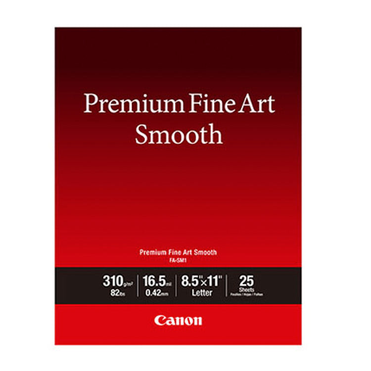 Canon 8.5x11" Premium Fine Art Smooth - 25 Sheets