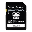 Delkin Black 32GB SDHC 90MB/s UHS I V30 Memory Card