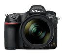 Nikon D850 DSLR camera with 24-120mm f4 VR lens, full-frame high-resolution sensor and advanced features