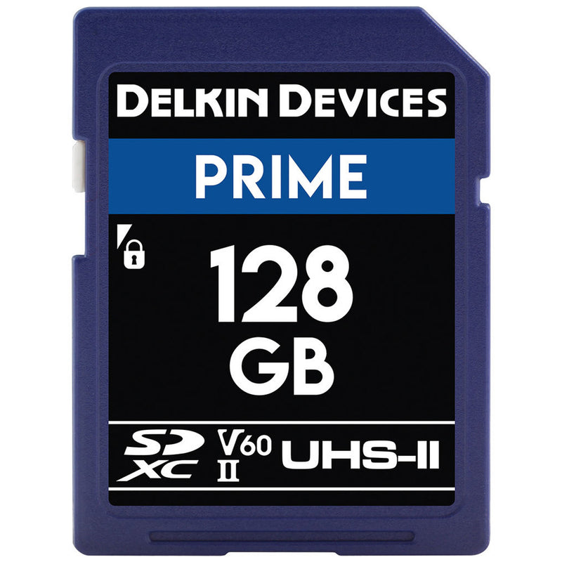 Delkin Prime 128GB SDXC II 2000X V60 UHS-II