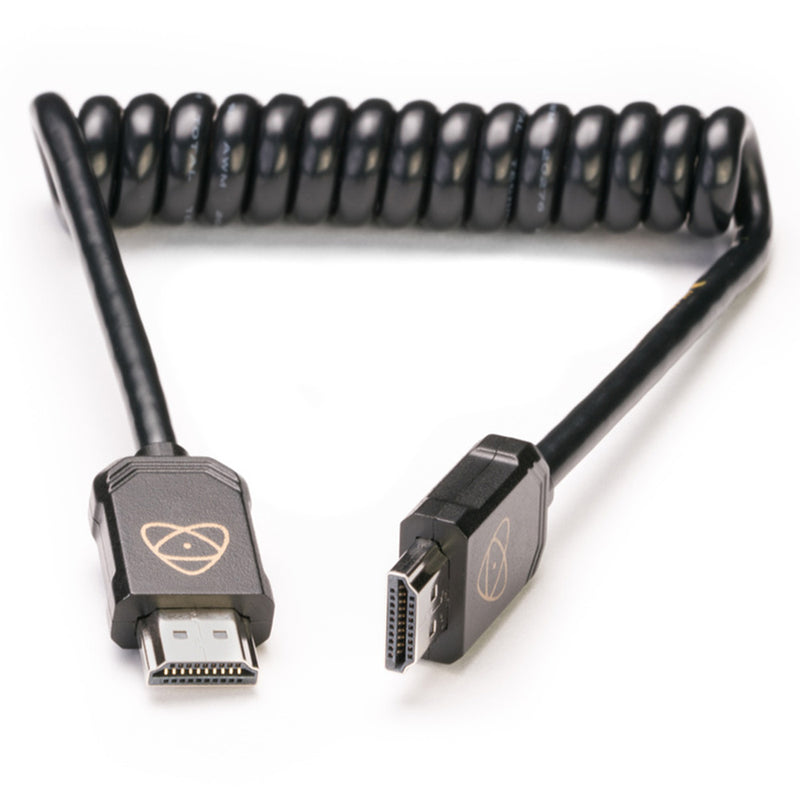 Atomos Coiled Full HDMI to Full HDMI 4K60p Cable - 30cm