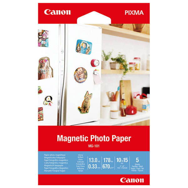 Canon Glossy Magnetic Photo Paper 4x6" - 5 Sheets