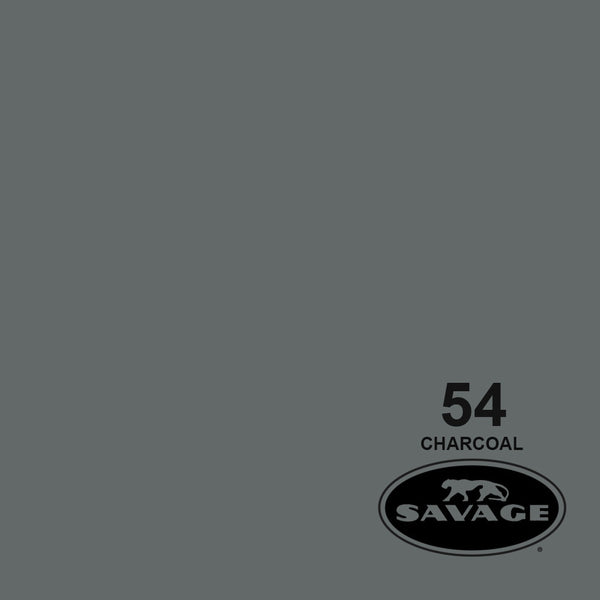 Savage 86"x12 Yards Seamless paper Background - Charcoal