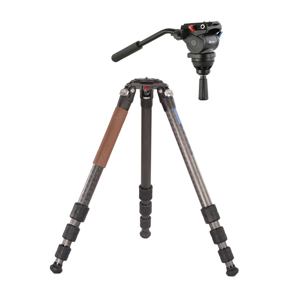 Leofoto LN-364C Carbon Fibre Tripod with VT-20 Video Head