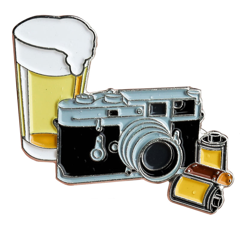 Beers and Cameras ShootFilmCo Pin