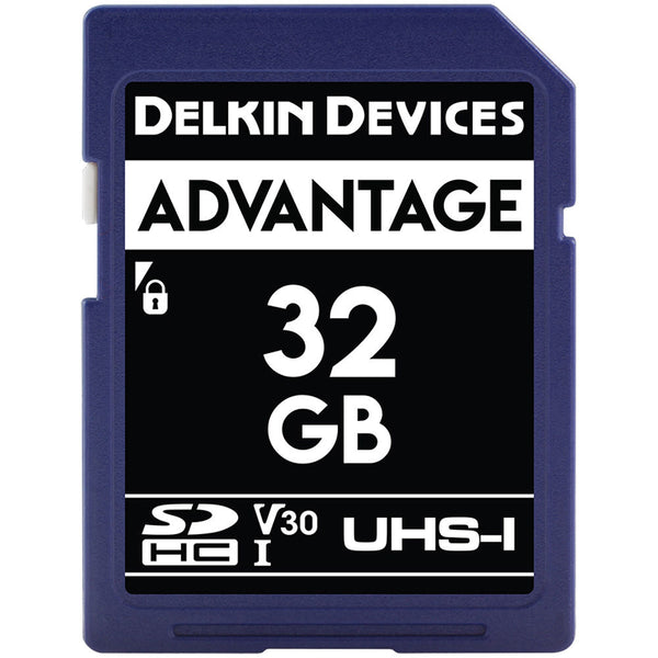 Delkin Advantage 32GB SDXC 660x V30 Memory Card
