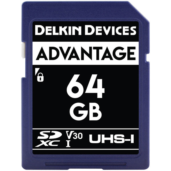 Delkin Advantage 64GB SDXC 660x V30 Memory Card