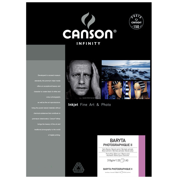 Canson 17x22" Baryta Photographique II 310gsm - 25 sheets
