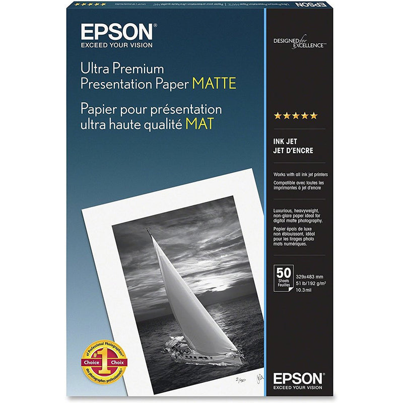 Epson 8.5x11" Ultra Premium Presentation Paper Matte - 250sht
