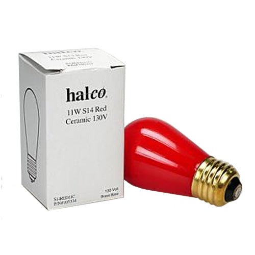 Halco 11w S14 Red Safelight Bulb