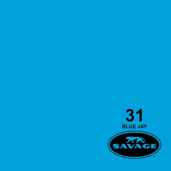 Savage 107"x12 Yards Seamless Paper Background - Blue Jay