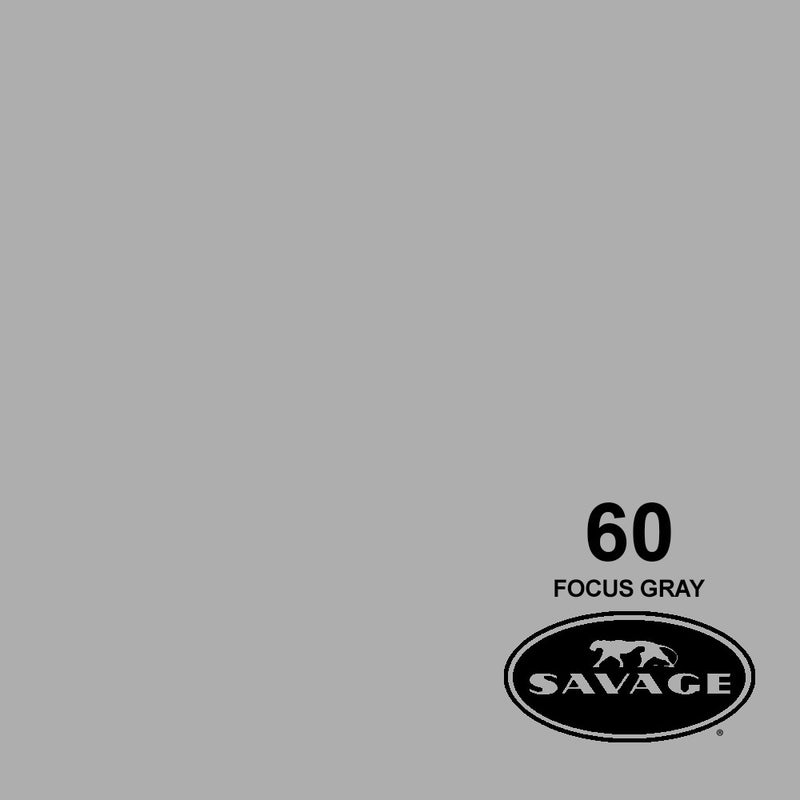 Savage 107"x12 Yards Seamless Paper Background - Focus Grey