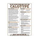 f295 Historic Process Laminated Reference Card for Calotype