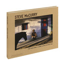 Steve McCurry photography book cover showing man with horse outside rustic building