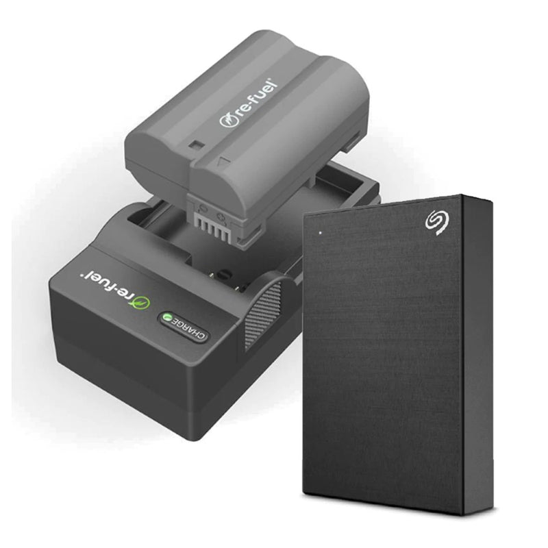 Re-Fuel EN-EL15 Kit with Seagate One Touch 1TB HDD Bundle