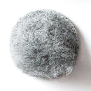 Rycote Overcovers Advanced grey fur wind-noise protection cover for lavalier microphones with Stickies.
