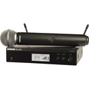 Shure BLX24R/SM58 wireless microphone kit with handheld transmitter and BLX4R rack mount receiver