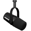 Shure MV7X podcast microphone with XLR connection and voice isolation technology for clear vocal recording