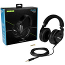 Shure SRH440A Professional Studio Headphones with padded headband, 40mm drivers, detachable cable, and gold-plated adapter for accurate studio sound and noise isolation