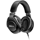 Shure SRH440A Professional Studio Headphones black closed-back over-ear headphones with padded headband and detachable cable