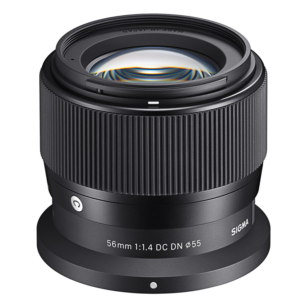 Sigma 56mm f1.4 DC DN Contemporary lens for Canon RF-S with dust- and splash-proof design and smooth autofocus for video shooting