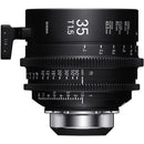 Sigma Cine 35mm T1.5 FF prime lens with 180° focus ring and dust-proof splash-proof design