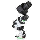 Sky-Watcher Star Adventurer 2i Pro Pack astrophotography mount with DSLR camera attached for celestial tracking and time-lapse photography