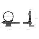 SmallRig 4148 rotatable mount plate kit for Sony Alpha cameras with dimensions and side profile view