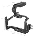 SmallRig Black Mamba Cage Kit for Panasonic GH6 with ergonomic handle, multiple accessory mounts, HDMI & USB-C cable clamp, and Arca-Swiss plate integration.