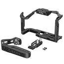 SmallRig Black Mamba Cage Kit for Panasonic GH6 with top handle, cable clamp, and accessory mounts