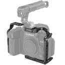 SmallRig Cage for Panasonic GH6 camera with multiple mounting points and anti-twist locking design