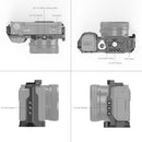 SmallRig Cage for Sony ZV-E10 with accessory mounts, anti-twist lock, ARRI locating holes, cold shoe mounts, and Arca-type quick release plate.