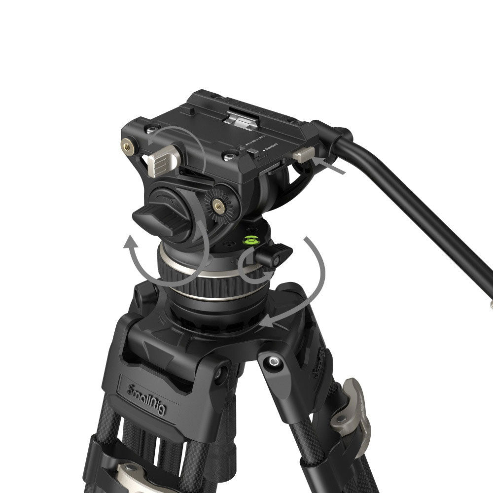 SmallRig FreeBlazer Heavy-Duty Carbon Fibre Video Tripod Kit