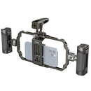 SmallRig Universal Mobile Phone handheld video rig kit with dual side handles and top handle for stable filming and accessory mounting